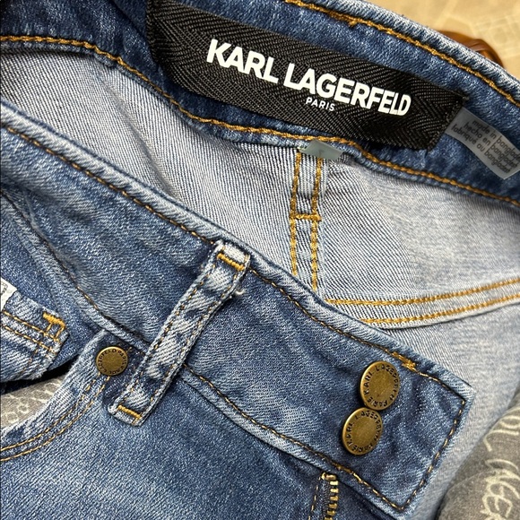 KARL LAGERFELD PARIS
High Rise Wide Leg Jeans - Picture 6 of 10